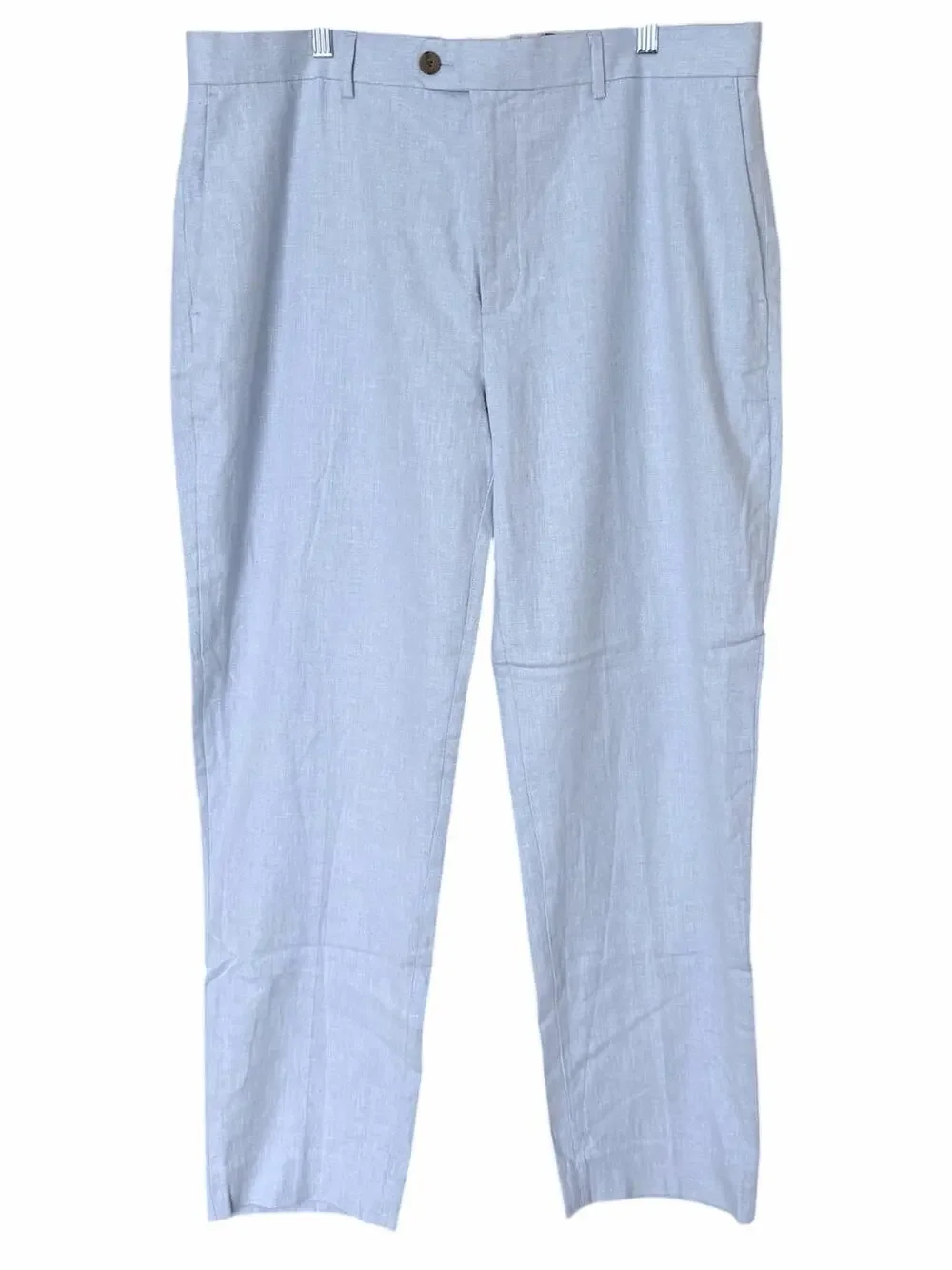 Banana Republic Men's Tailored Fit Linen-Blend Trouser Pant 38 x 32 Lt Blue New